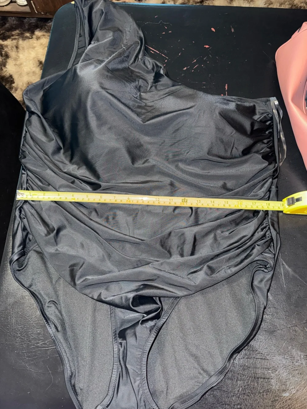 J. Crew Ruched Black One-Piece Swimsuit
